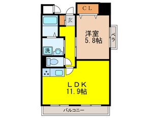 緑地ＪIＲＯ－２の物件間取画像